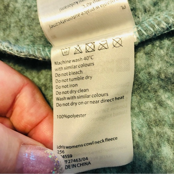 Mountain Warehouse Size 4 Idris Womens Cowl Neck Green Heather Fleece - Picture 10 of 14